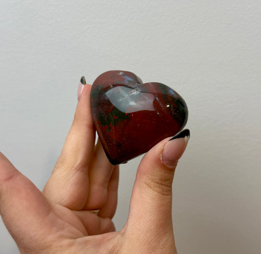 Ocean Jasper heart carving