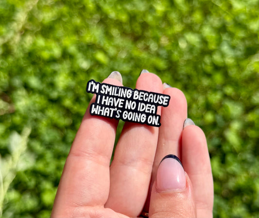 No idea enamel pin