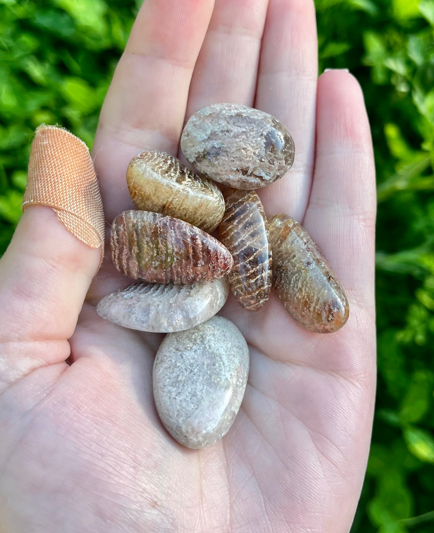 Thousand layer garden Quartz tumbles