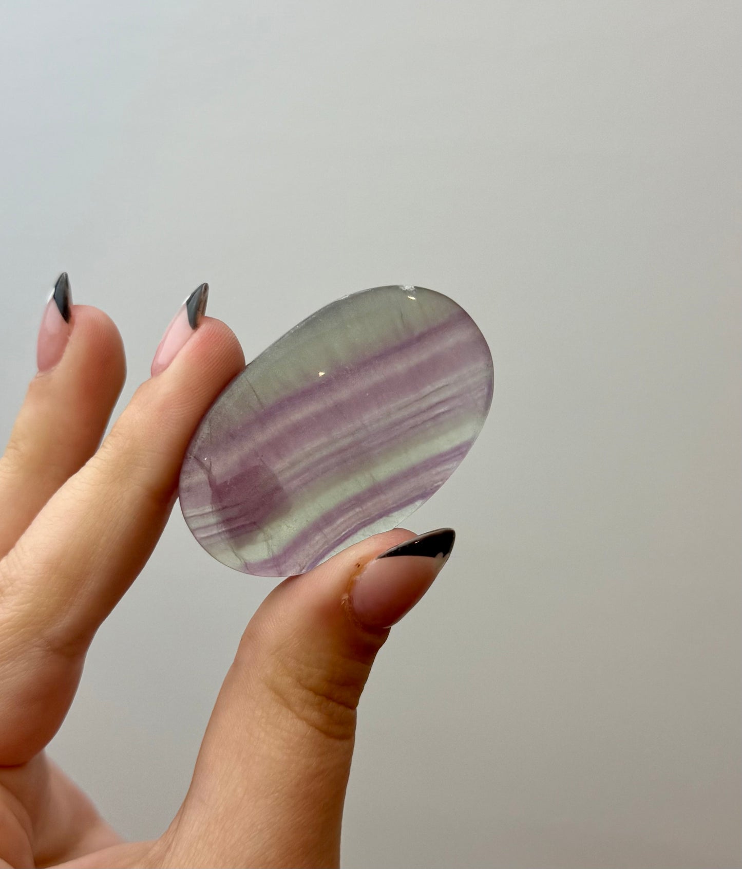 Fluorite palm stone