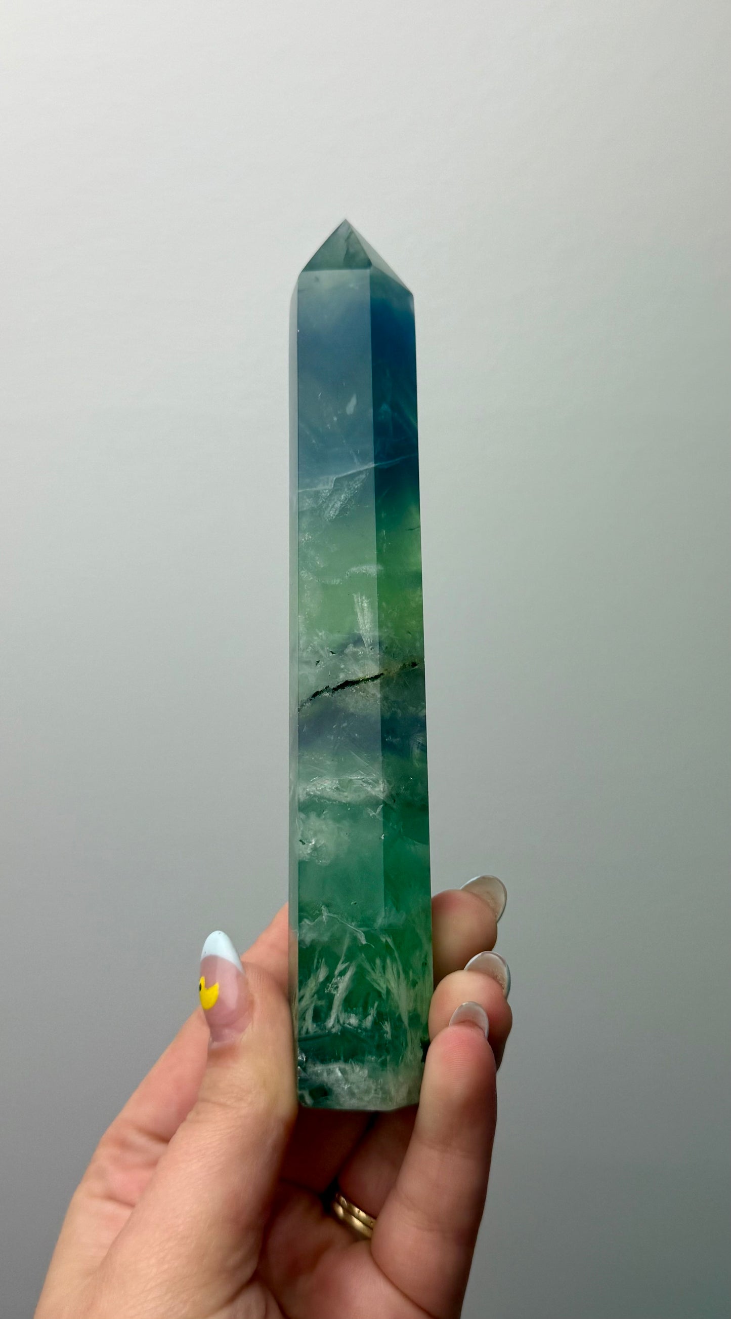 Feather fluorite towers