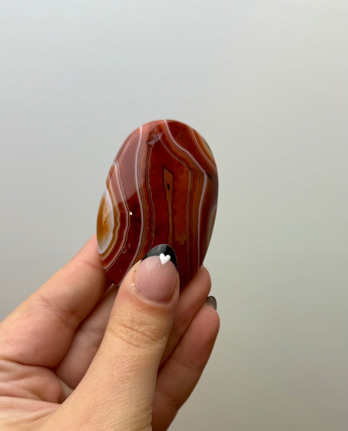 Carnelian palm stone