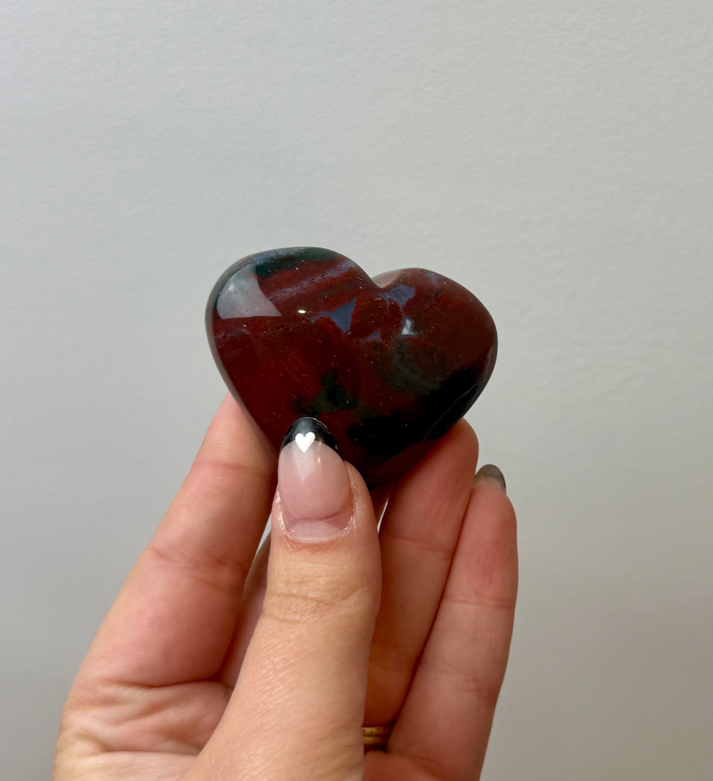 Ocean Jasper heart carving