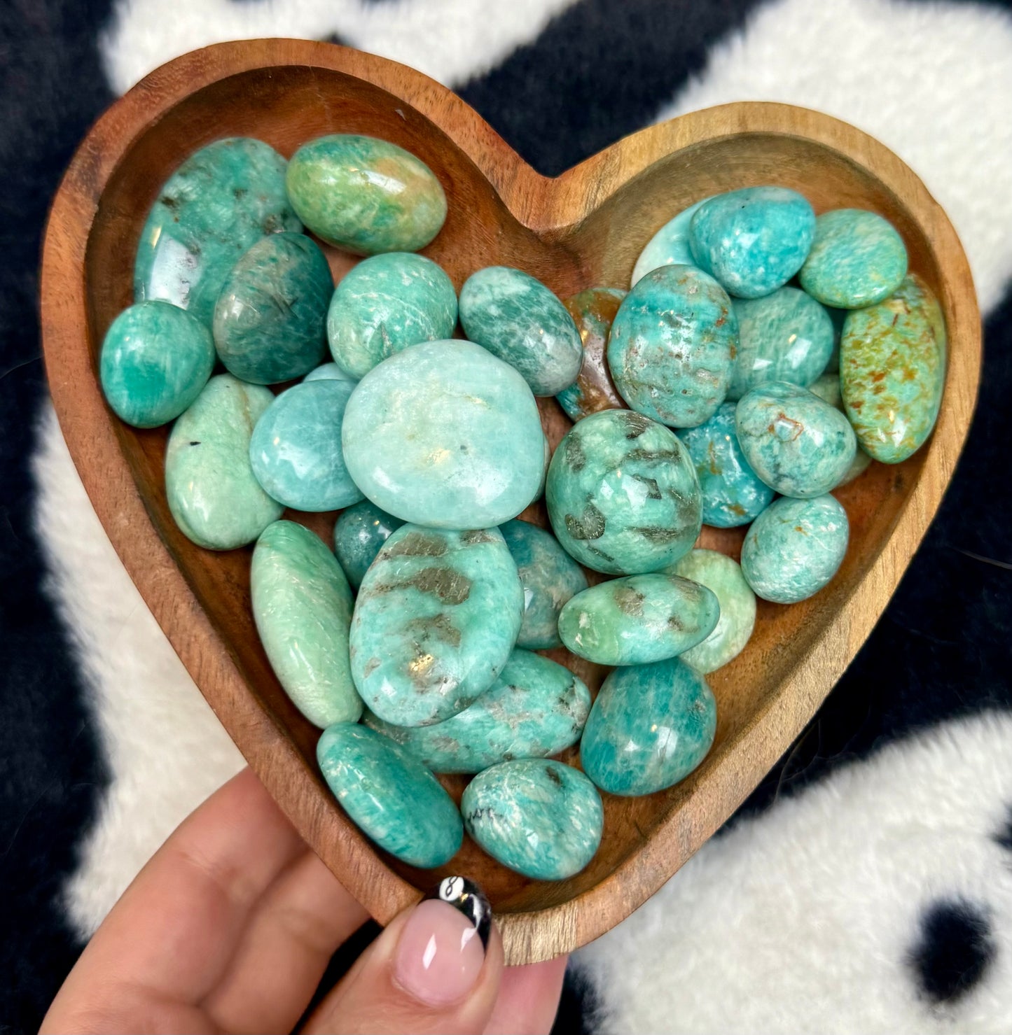 Amazonite tumbles