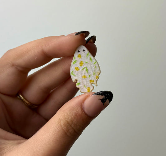 Floral ghost pin