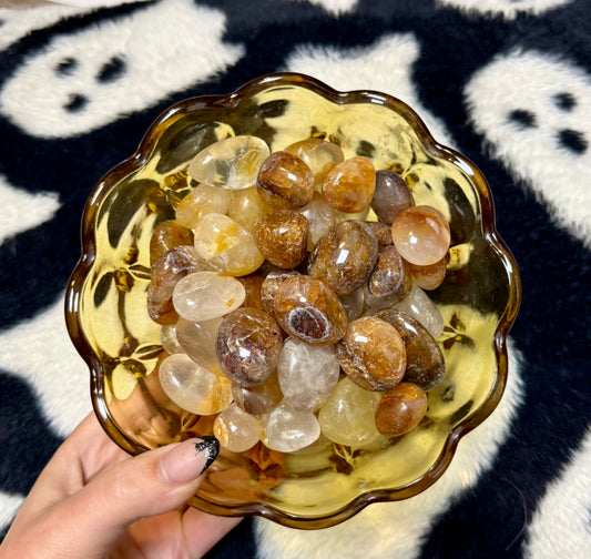 Golden healer tumbles