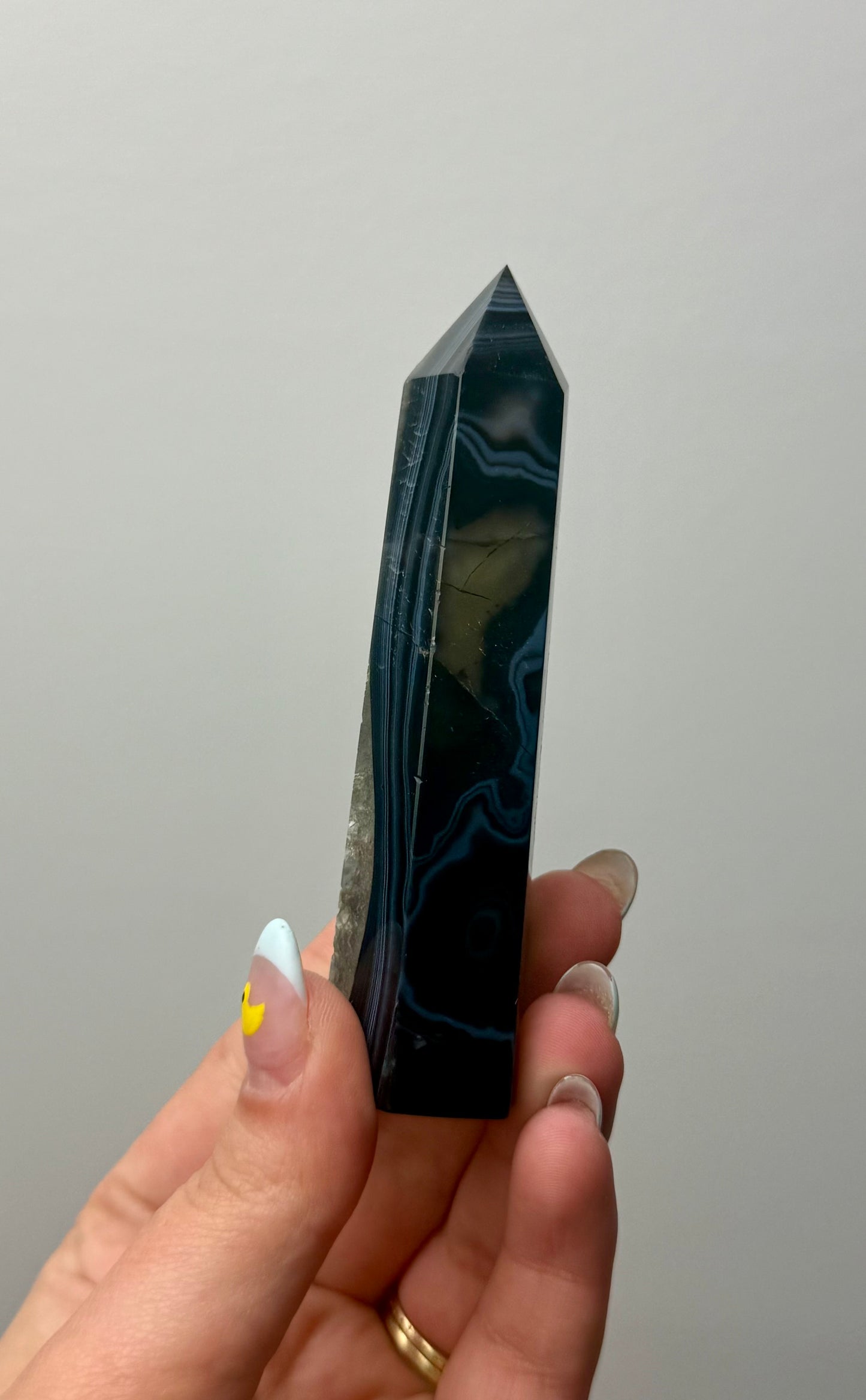 Black agate tower