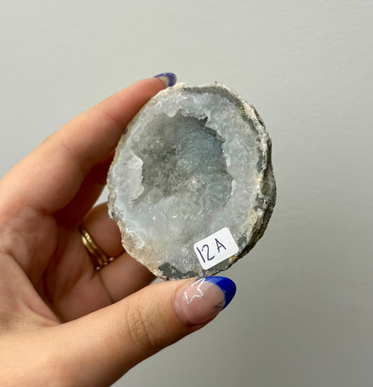 Quartz geode half A