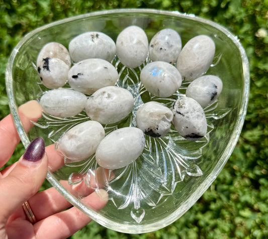 Rainbow moonstone tumbles