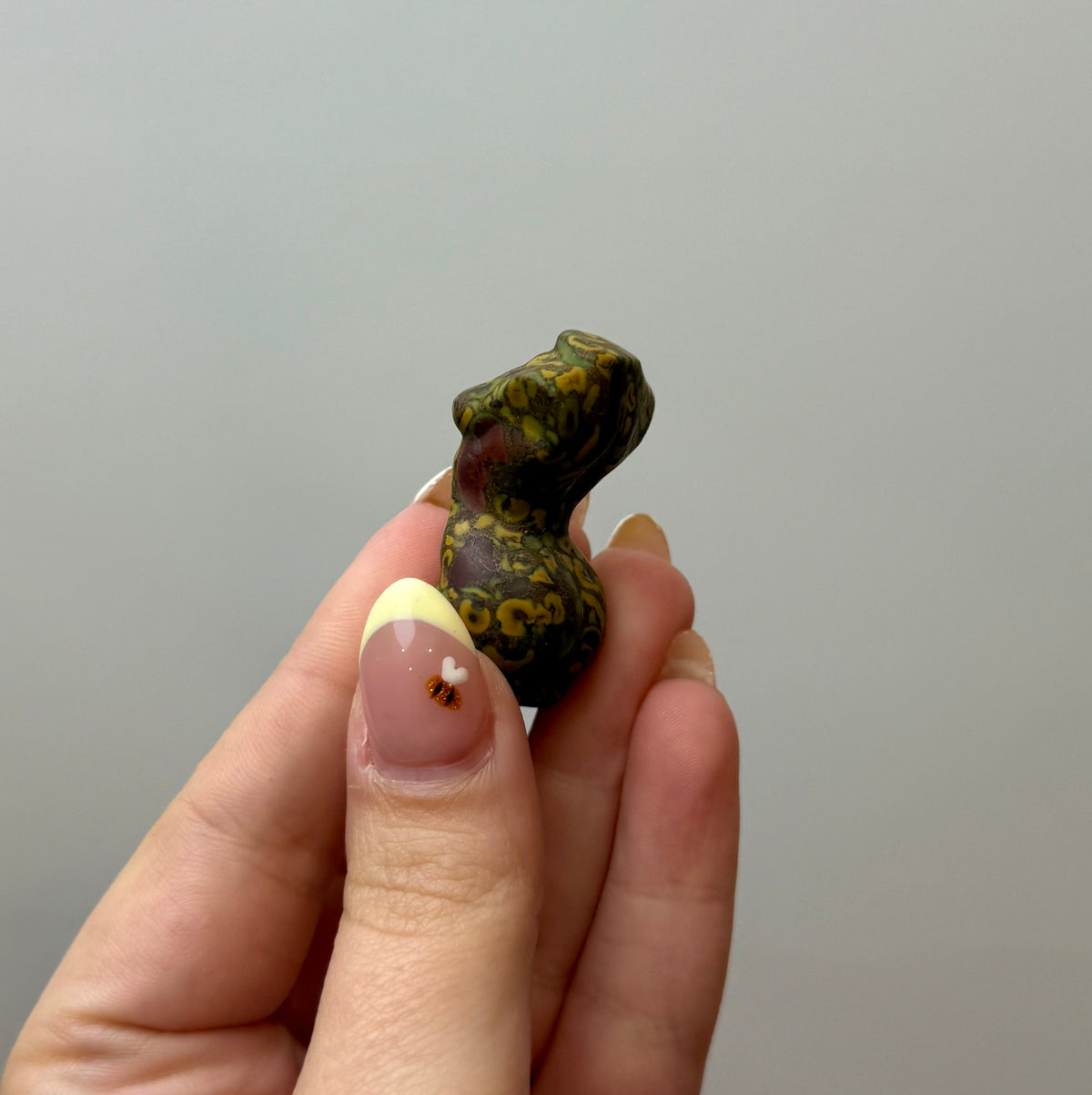 Bamboo jasper woman body carving
