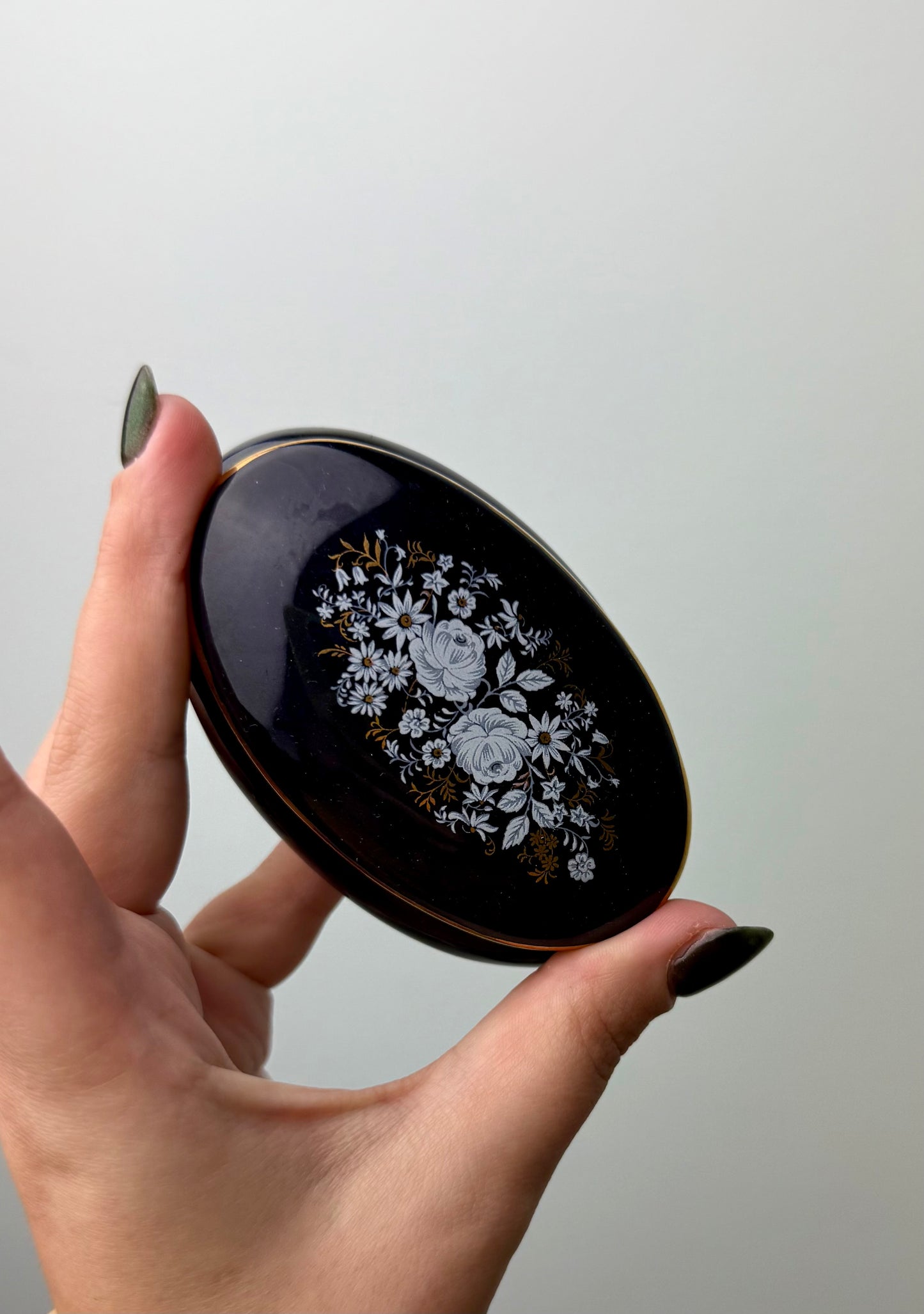 Blue trinket box thrifted find