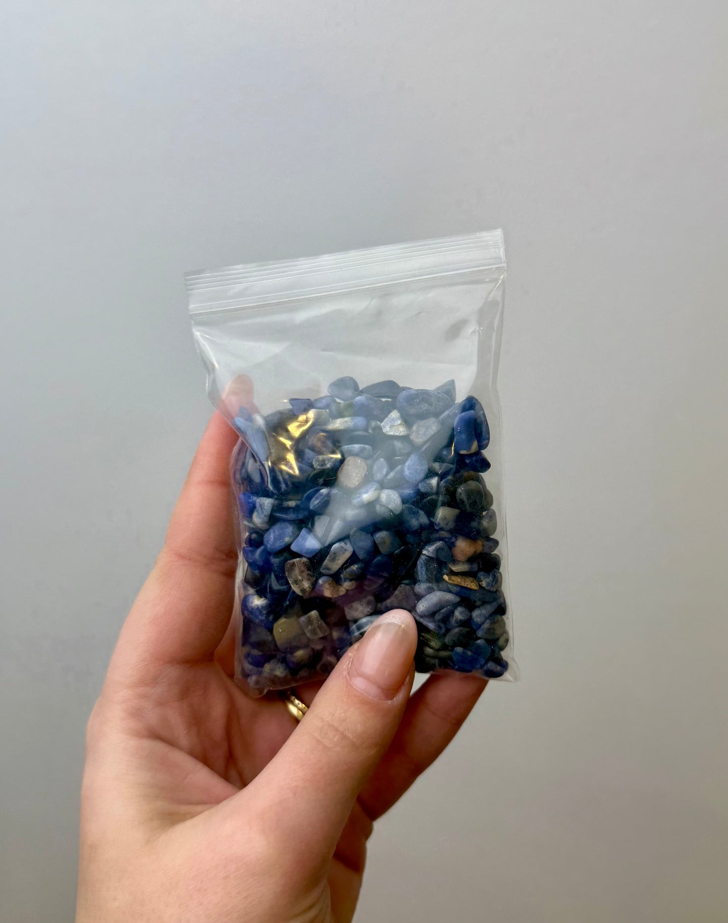Sodalite chip bags