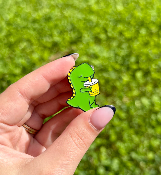Dinosaur enamel pin