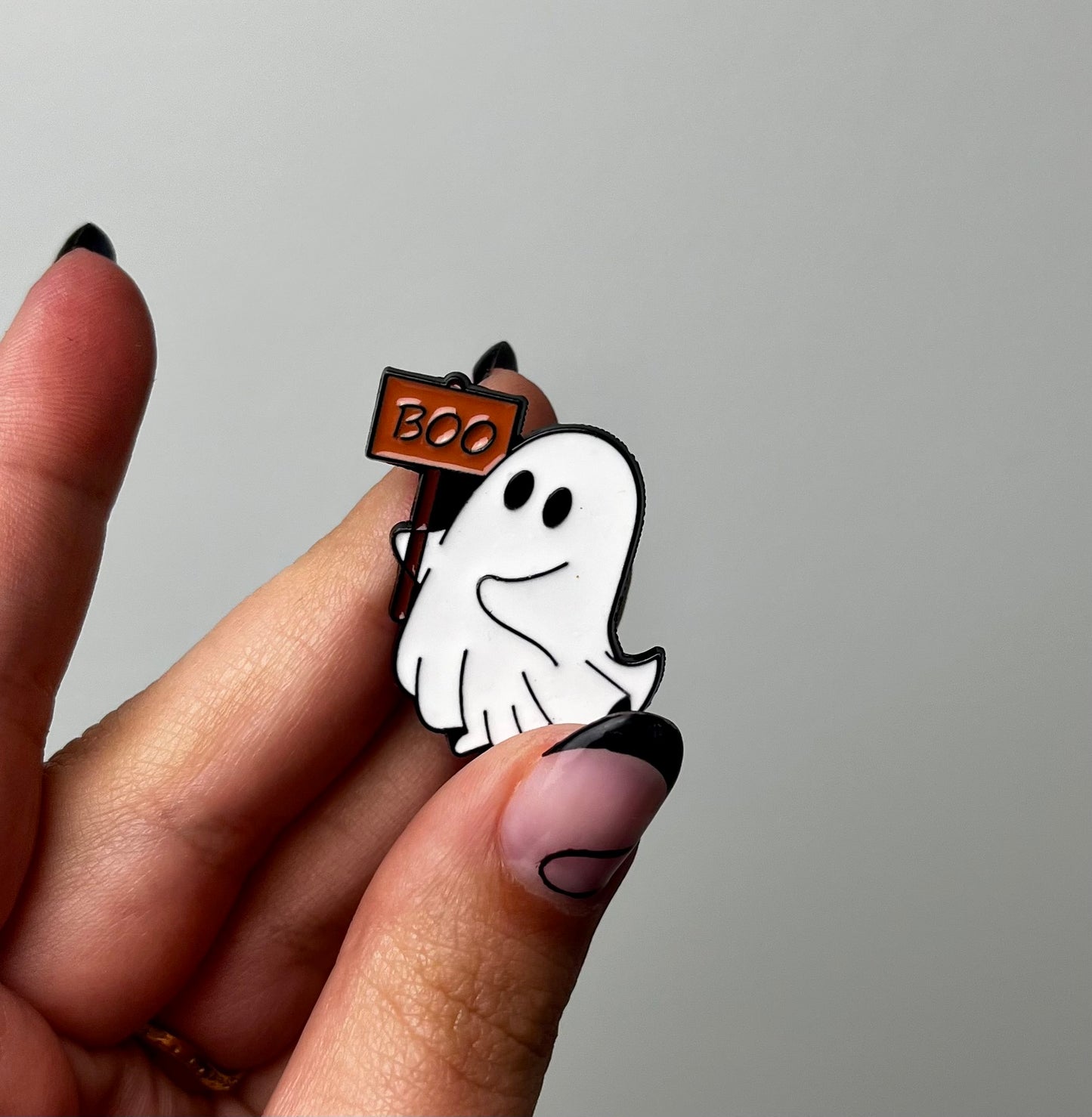 Ghost enamel pin