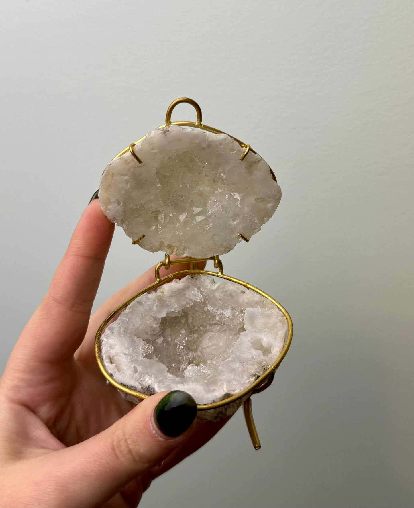 Quartz geode ring box