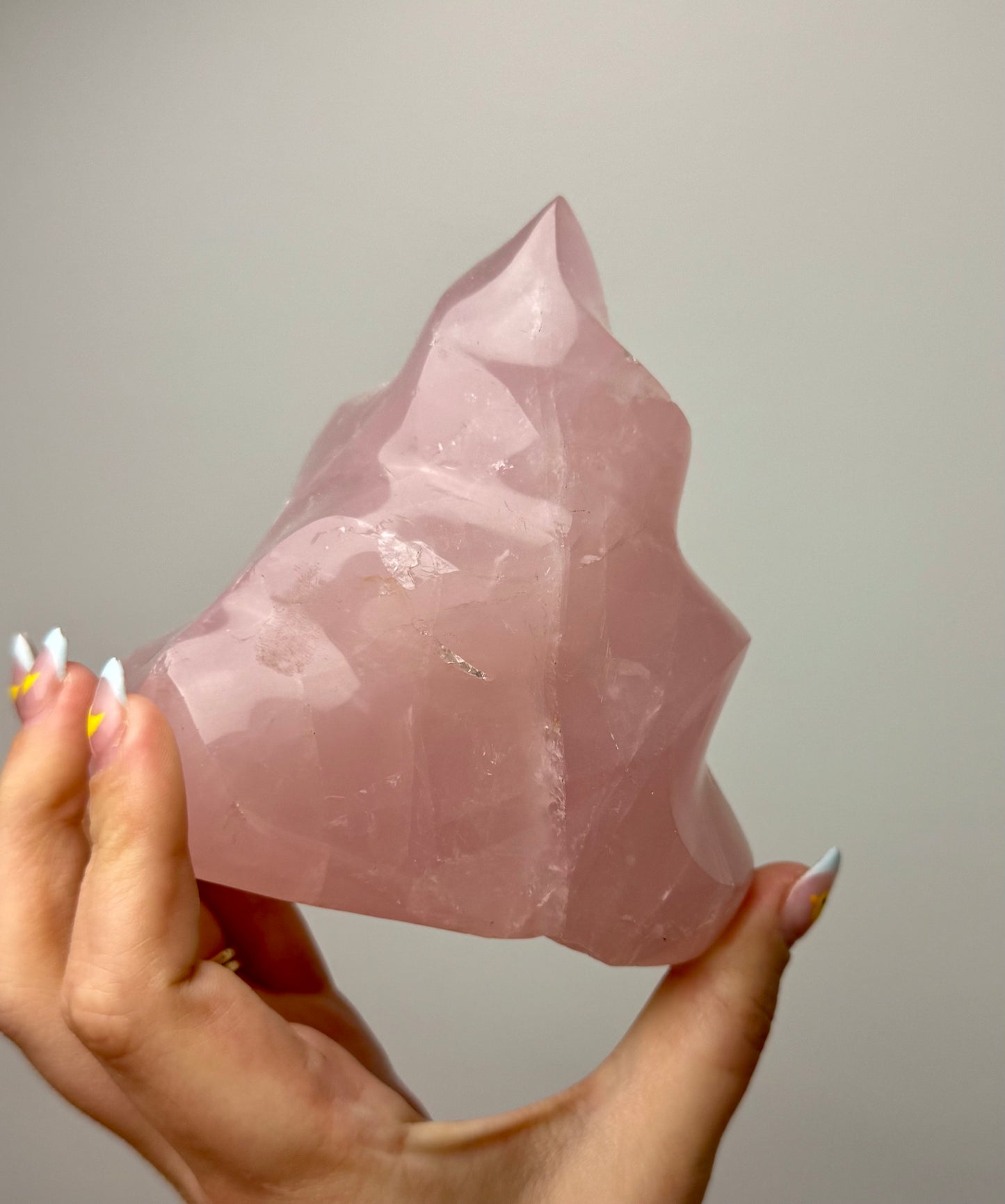 Rose quartz flame