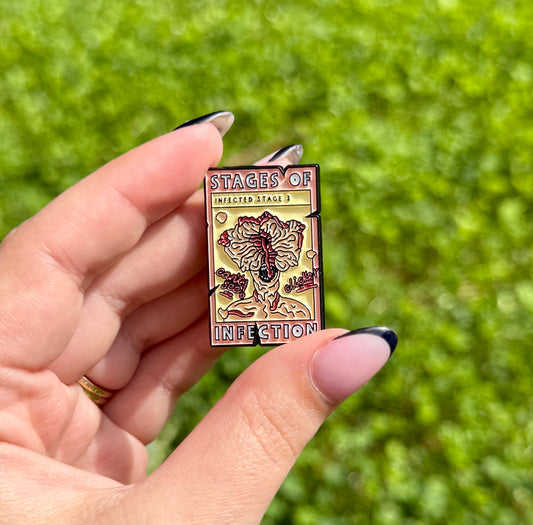 Last of us zombie enamel pin