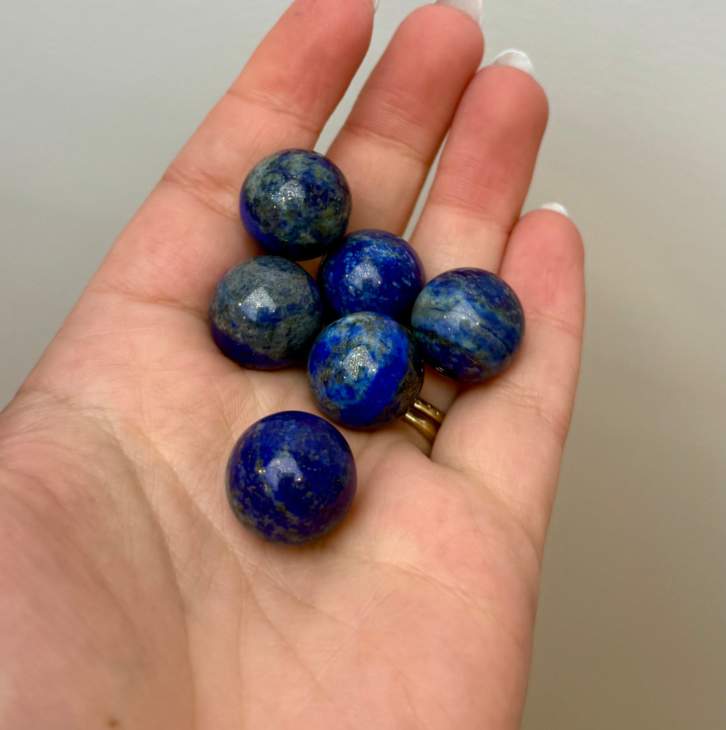 Lapis lazuli mini spheres