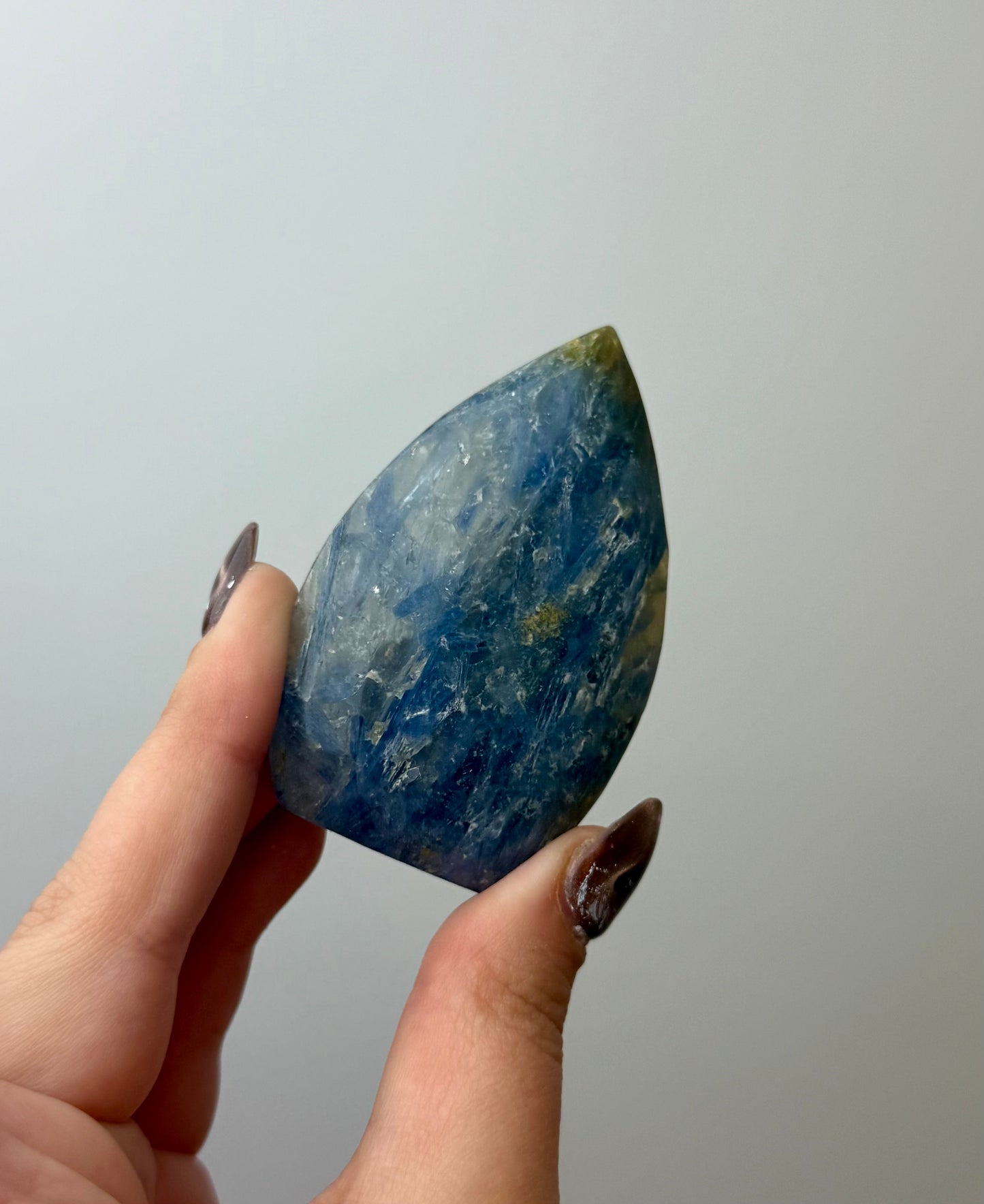 Blue kyanite tear freeform
