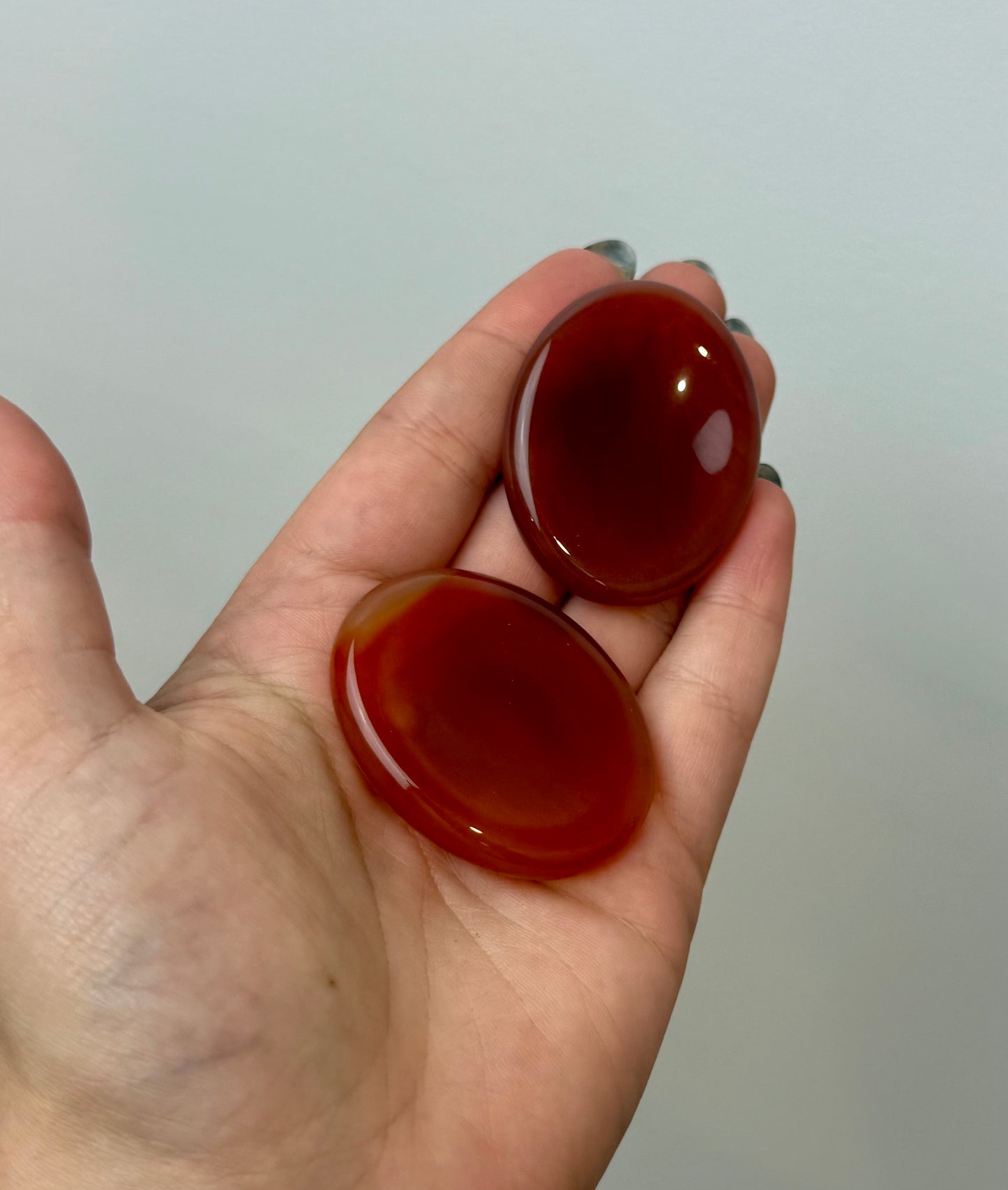 Carnelian worry stones