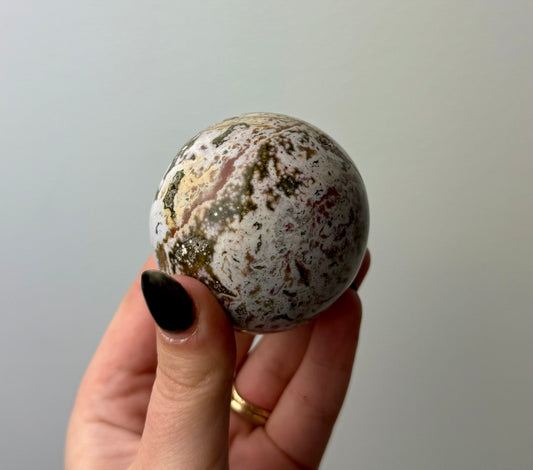 Ocean jasper sphere
