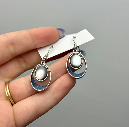 Abalone shells earrings thrifted find