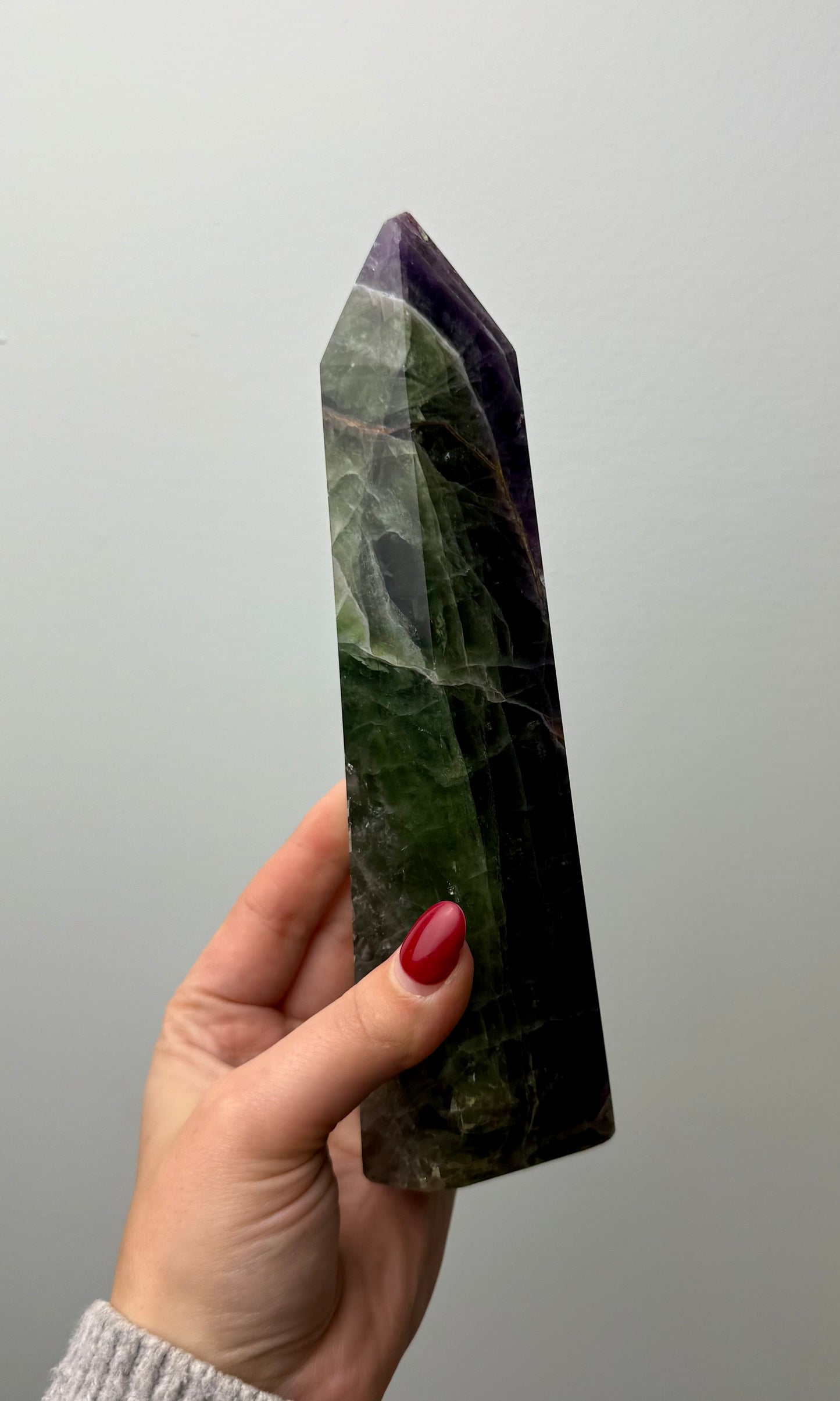 Imperfect fluorite tower