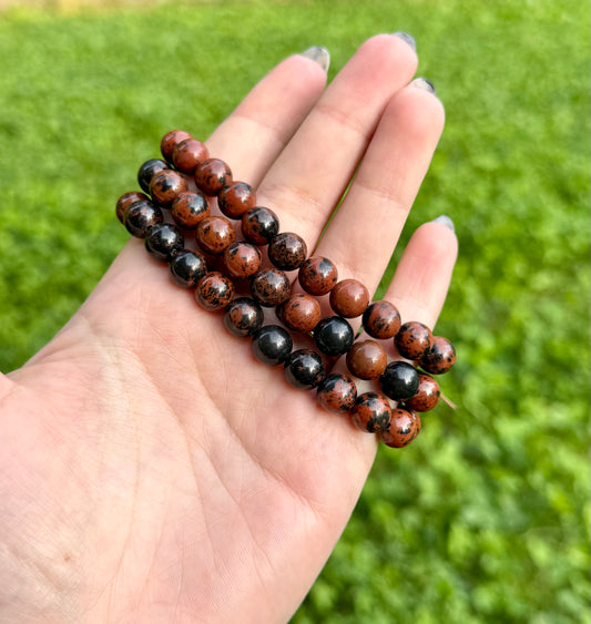 Mahogany Obsidian bracelets