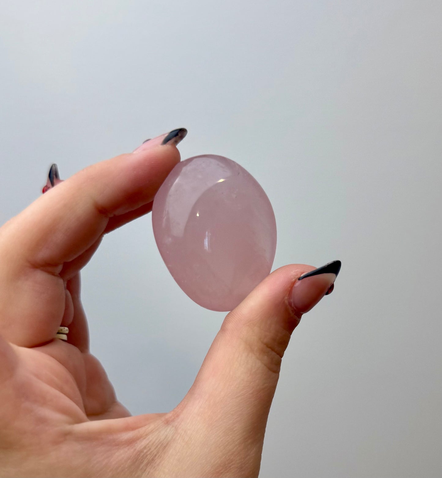 Rose Quartz palm stone