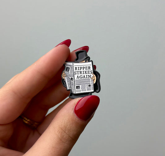 Ripper enamel pin