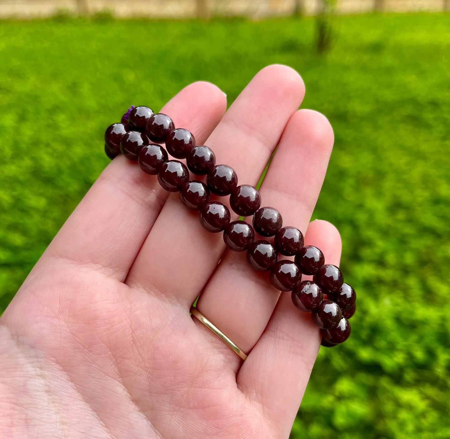 Star garnet bracelets