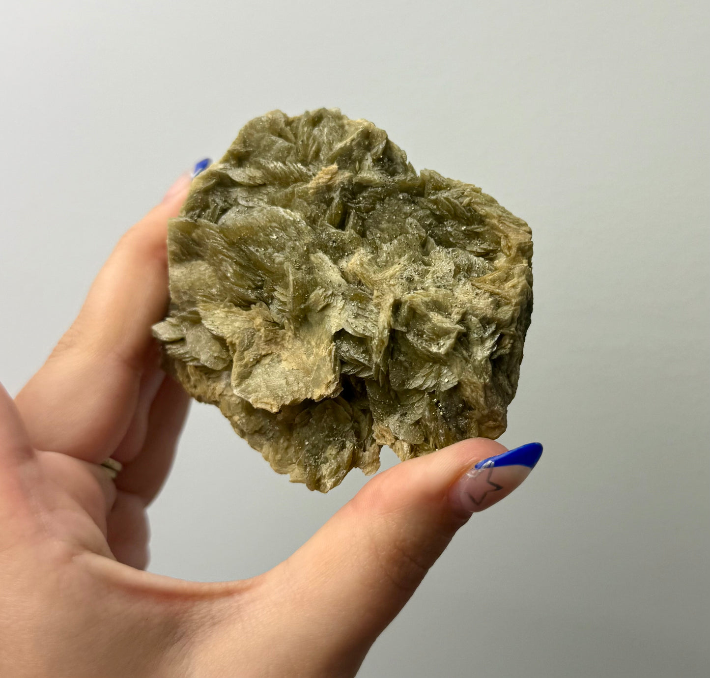 Golden yellow mica specimen