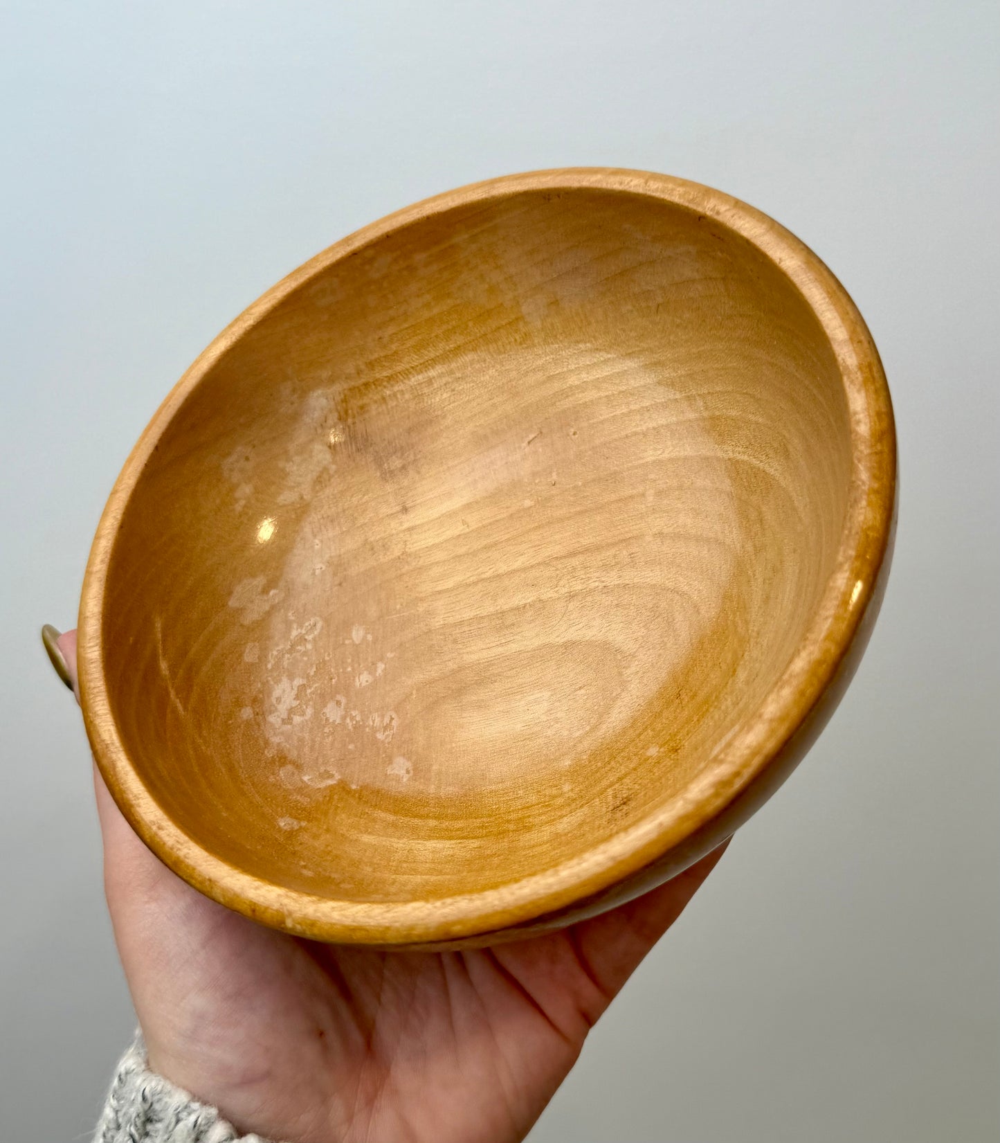 Wooden bowl thrifted find