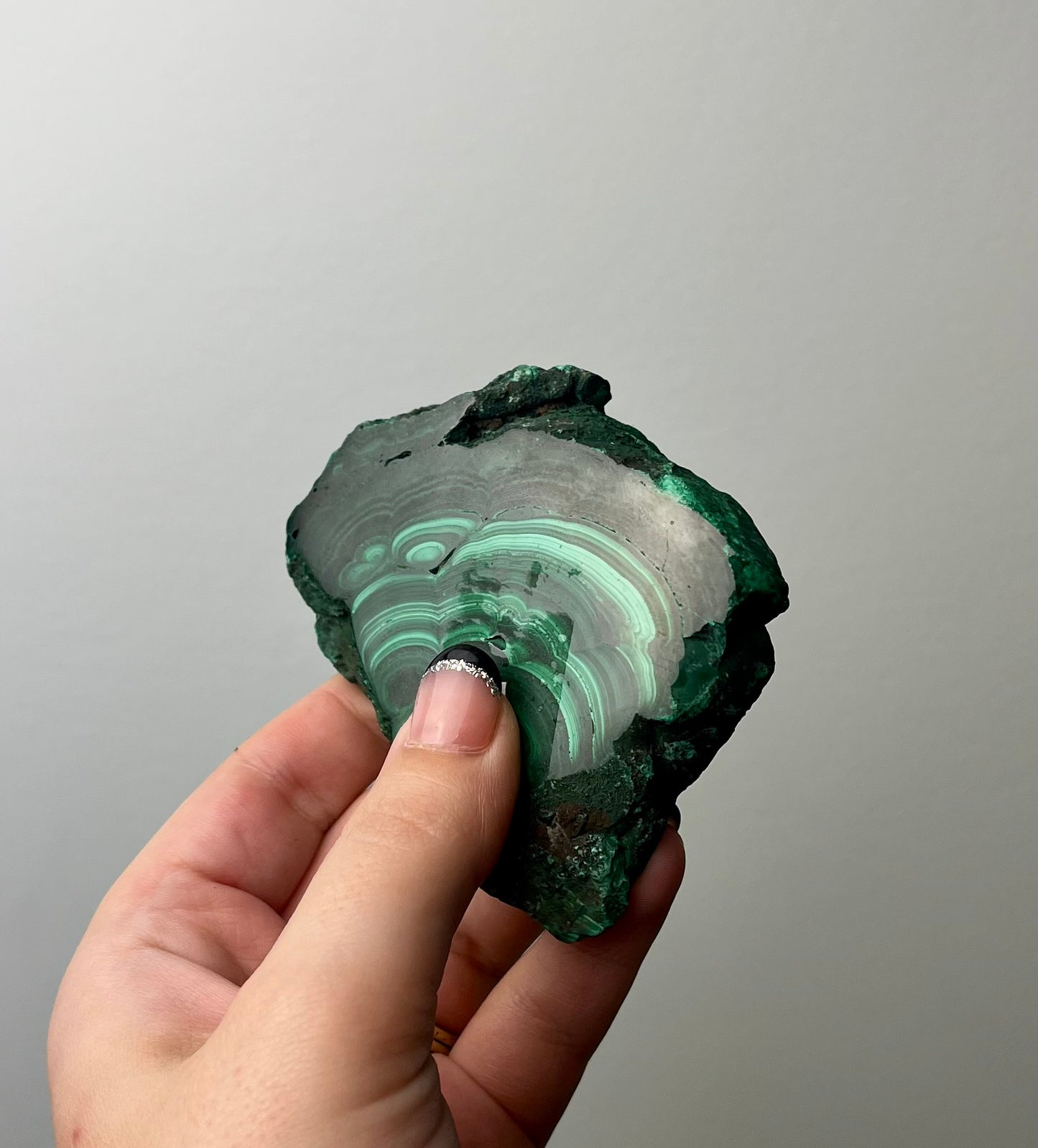 Malachite slab