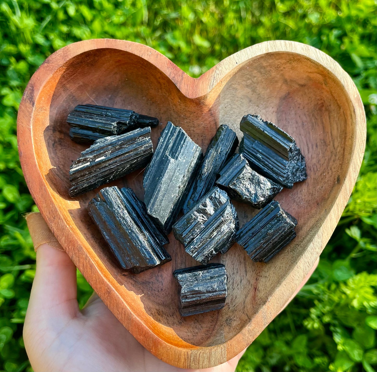 Raw black tourmaline