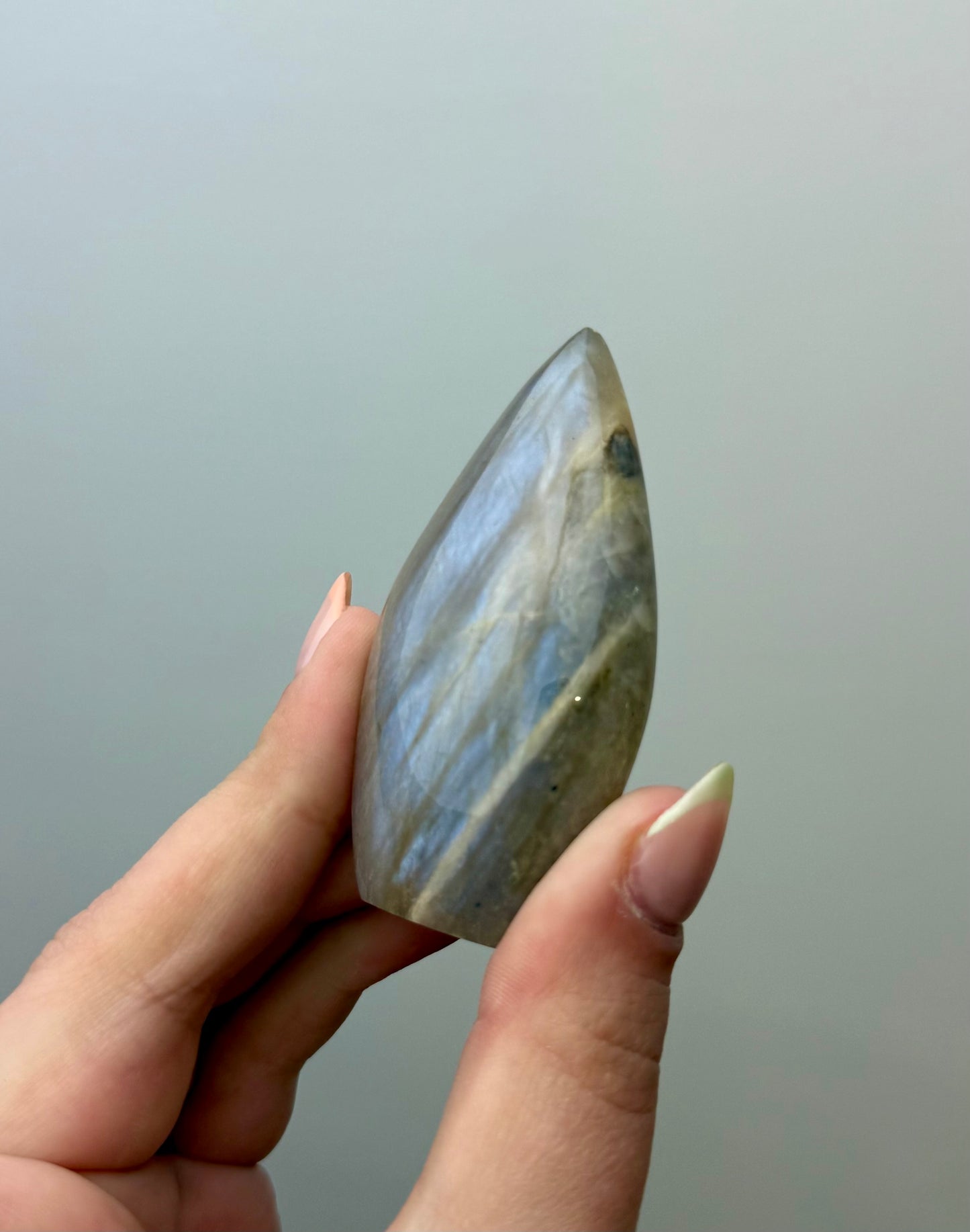 Blue moonstone tear freeform