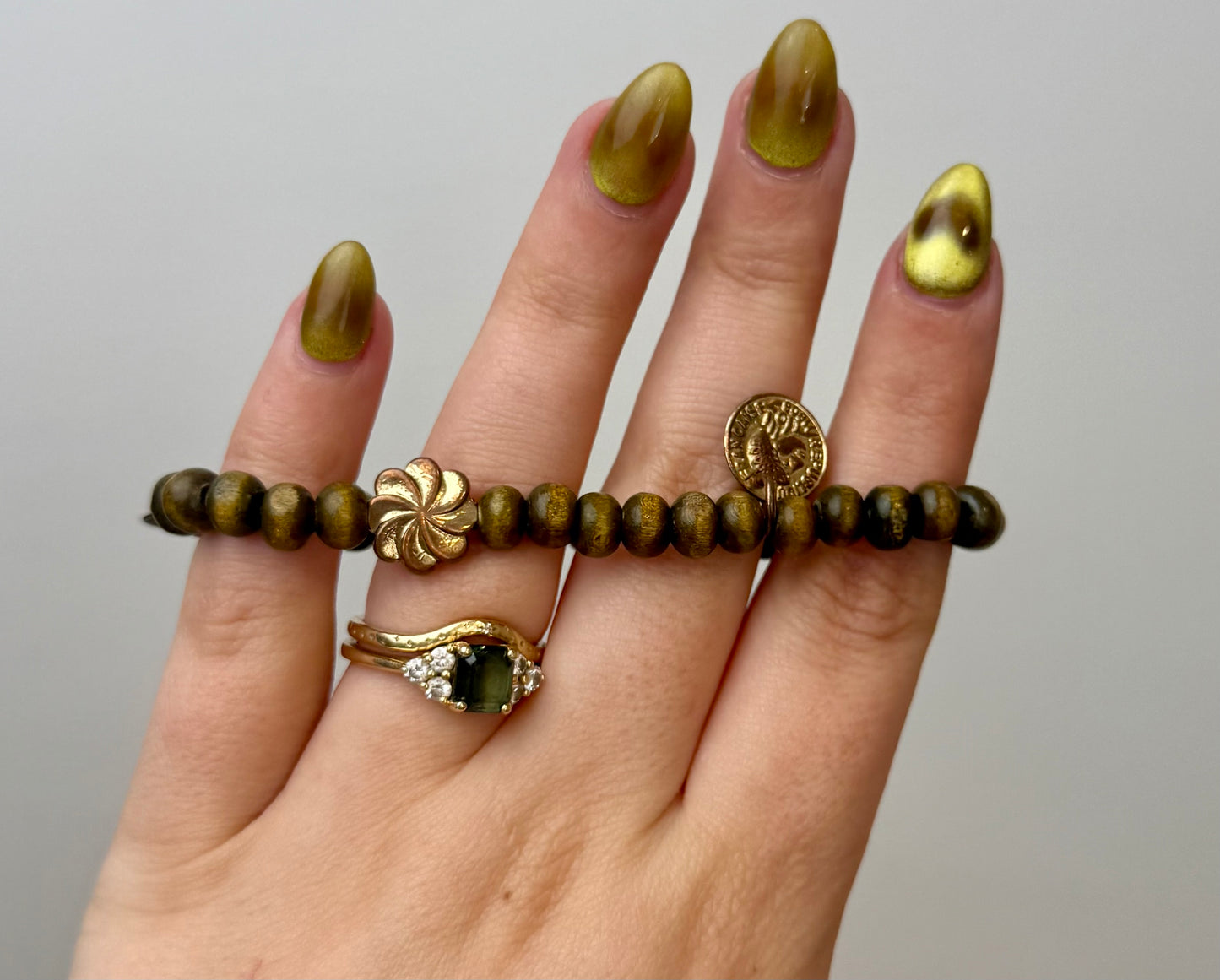 Wood bracelet thrifted find