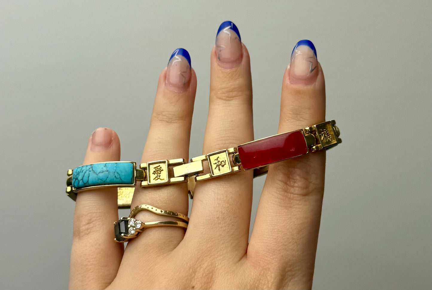 Altered/manmade/natural bracelet thrifted find