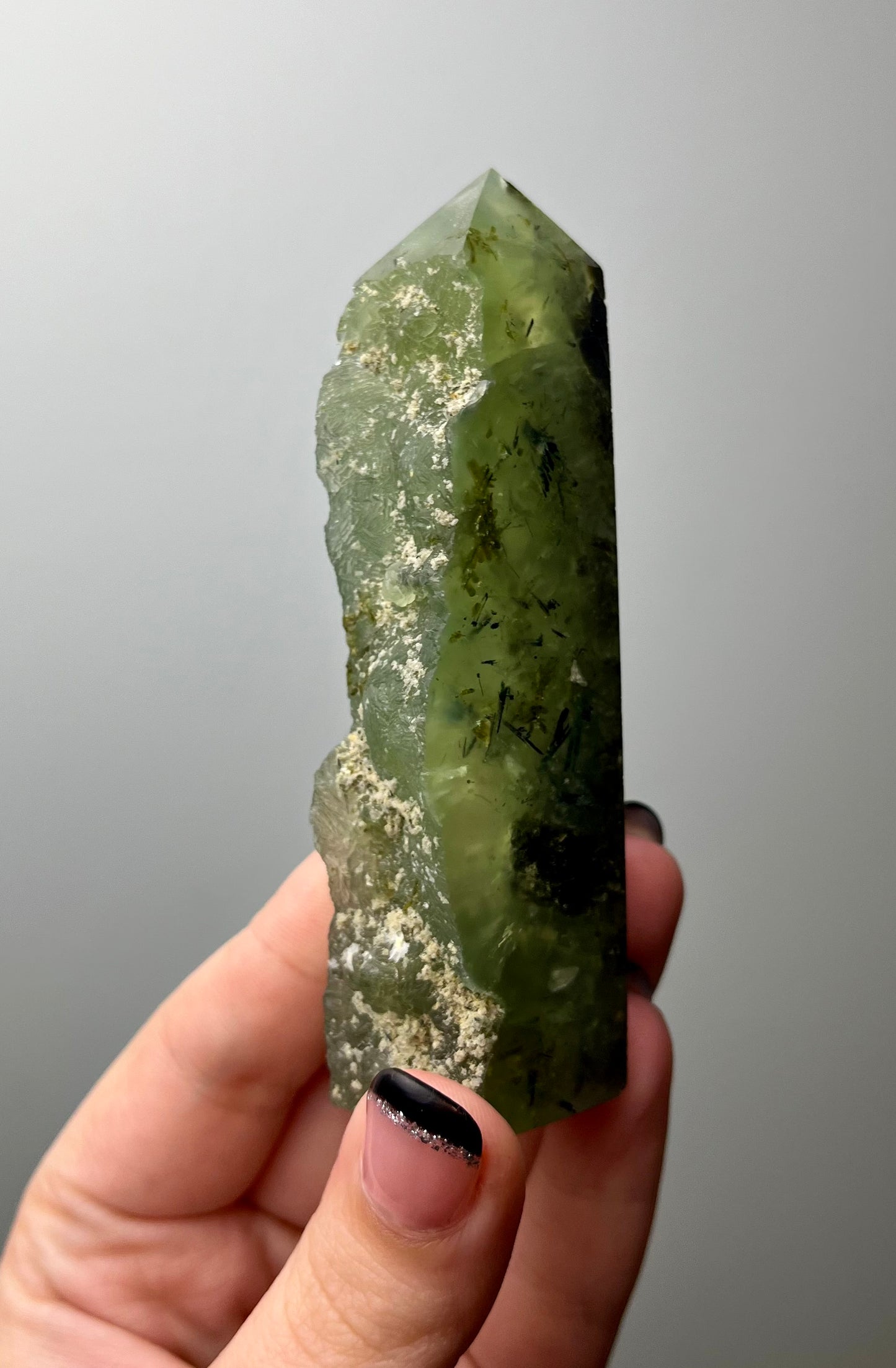 Prehnite half raw tower