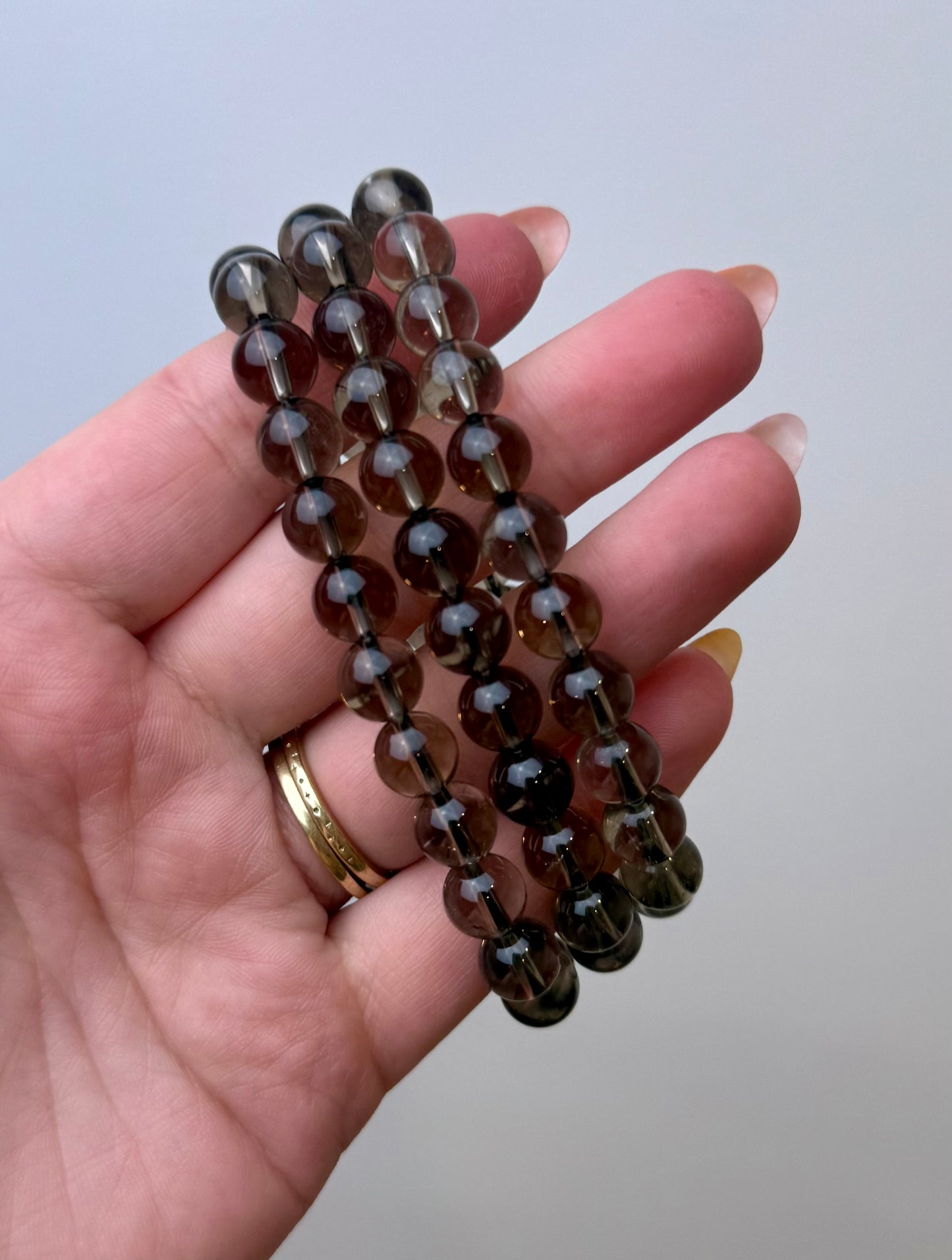 Smoky quartz bracelets