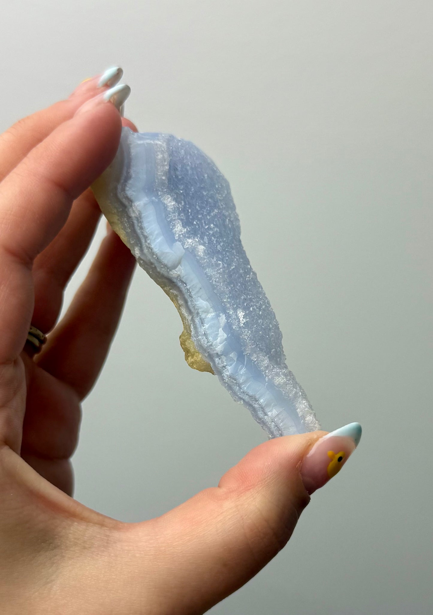 Blue lace agate raw