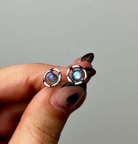 Labradorite earrings