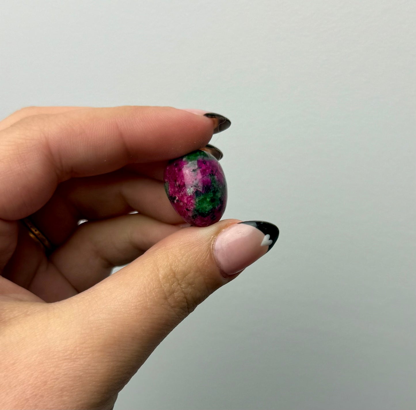 Dyed ruby zoisite mini egg