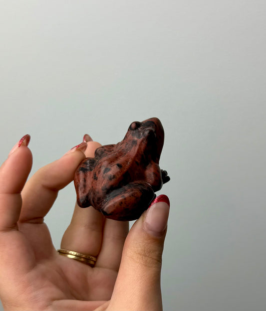 Frog carving