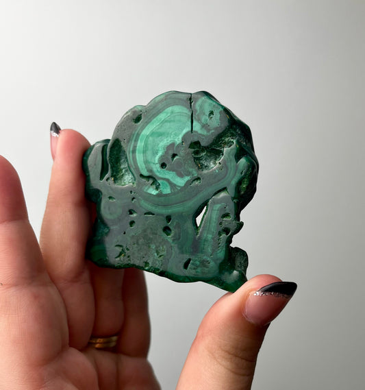 Malachite slab