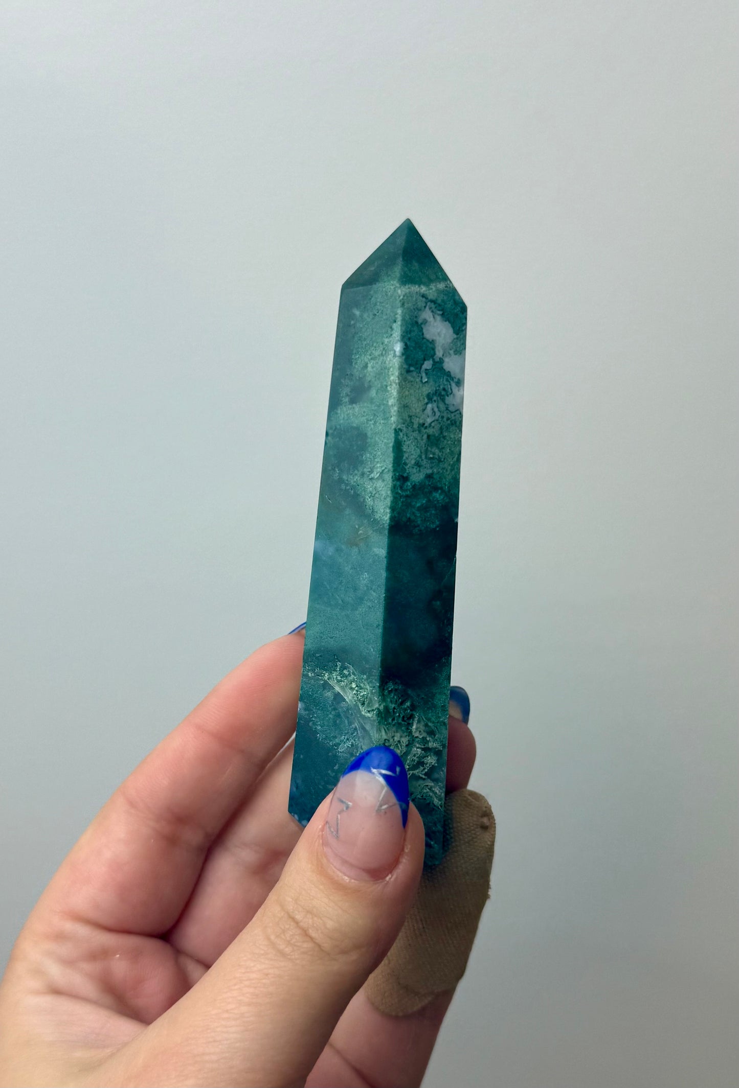 Moss agate tower