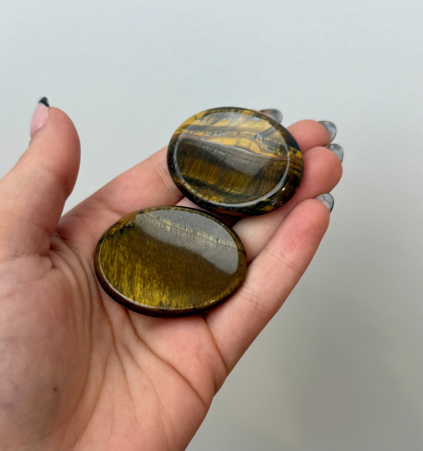 Tigers eye worry stones