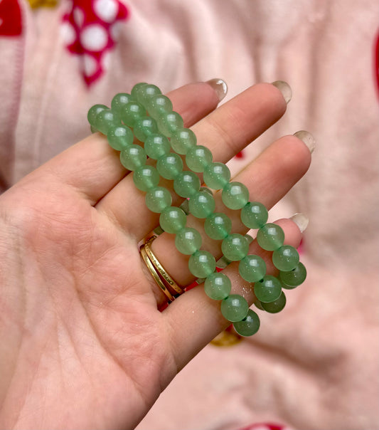 Green aventurine bracelets