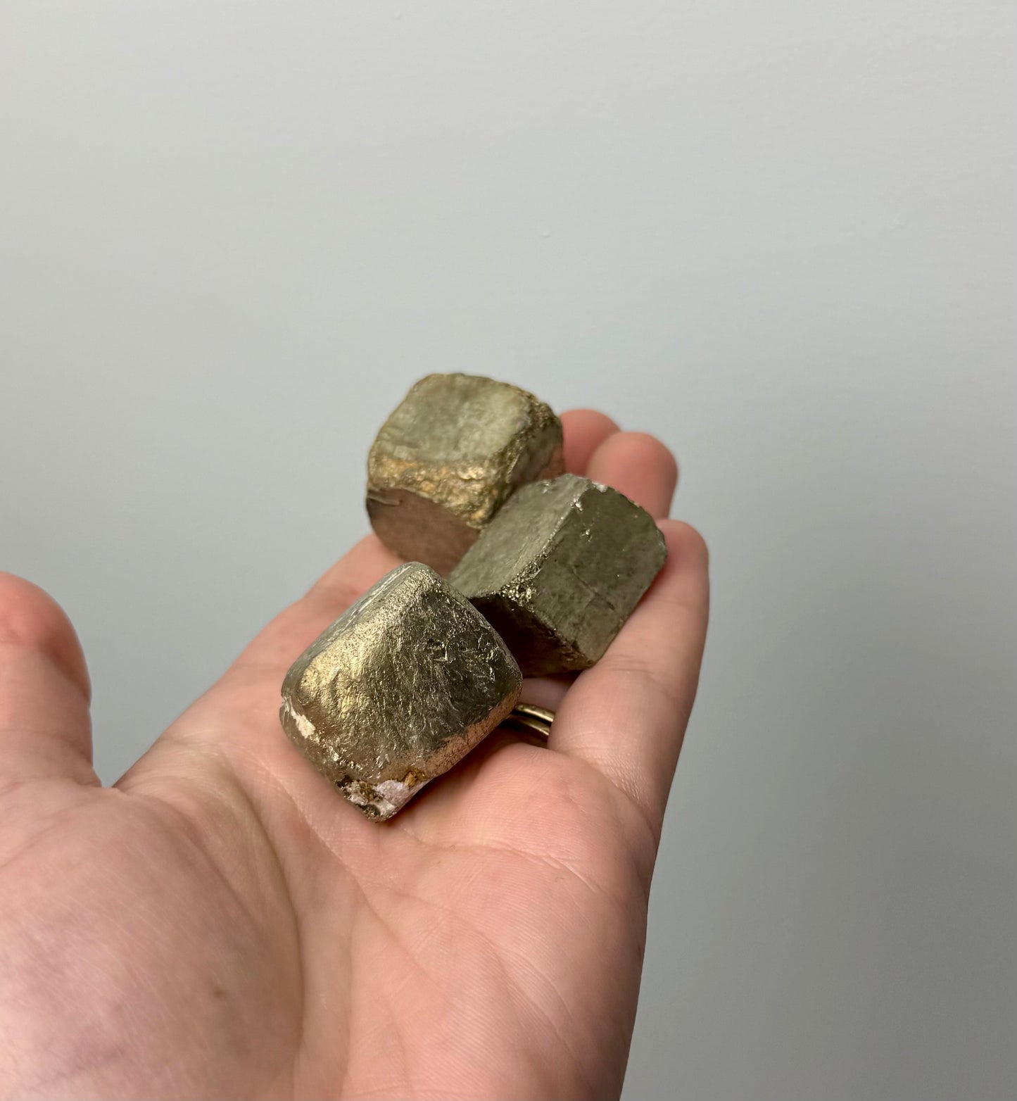 Pyrite rough raw cubes