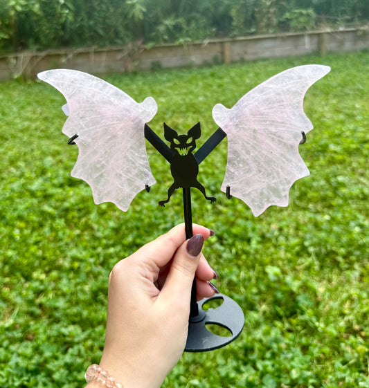 Bat wing carvings